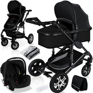 Cochecito de Bebé de Lujo de Alta Calidad en Oferta, 3 en <span class=keywords><strong>1</strong></span> con Asiento de Auto, Sistema de Viaje Multifuncional de Alta Gama - Product Image 3