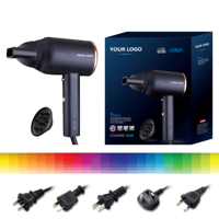 Sèche-cheveux professionnel MAC Pro+ ionique, moteur haute vitesse DC 110 000 tr/min, bouton de refroidissement multi-vitesses, 220-240V EU, sèche-cheveux de salon