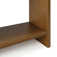Table console de couloir en bois minimaliste de luxe de style moderne du milieu du siècle avec 2 tiroirs pour le salon Entrée