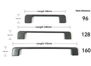 Modern <strong>Gold</strong> Brushed Nickel Square T-Bar Cabinet <strong>Pull</strong> Handles <strong>Drawer</strong> <strong>Pulls</strong> for Kitchen Bedroom Bathroom Wardrobe Living Room - Product Image 6