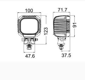 Cao sáng linh hoạt 63 Wát lái xe EMC emark lái xe ánh sáng ATV/Xe Tải/máy kéo off-road đa chức năng LED làm việc ánh sáng - Product Image 6