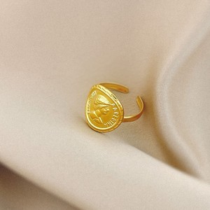 Fashion Vintage 14K Gold Plate Queen's Portrait Open Wide <strong>Rings</strong> Custom <strong>Profile</strong> Picture <strong>Rings</strong> - Product Image 3