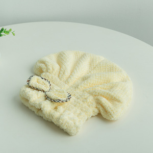 Gorro de secado de cabello de microfibra Jiemeirui, gorro de ducha absorbente y grueso de 26x35 Cm para adultos, estilo princesa coreana - Product Image 4