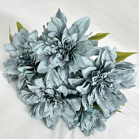 Magnifique vase de décoration de bureau en tissu brossé, motif Dahlia bangladaise à 5 têtes, respectueux de l'environnement, pour la Fête des Mères et les remises de diplômes
