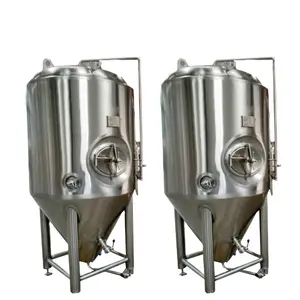 Tanque cónico de fermentación, equipo de fabricación de alcohol de cerveza, 1000l, precio de fábrica