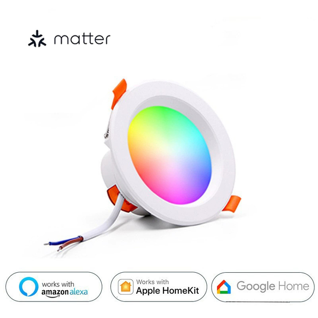 2025 Matter Smart Led Panel Light Downlights Dimmable Support Alexa Google Home