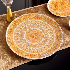 Vajilla de Porcelana de Hueso de Lujo Estilo Europeo Palaciego, Juego de Vajilla de Porcelana Rosa Océano Occidental para Patty - Product Image 4