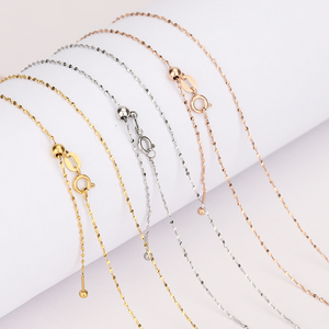 Necklace Fashion Jewelry 18K <strong>Gold</strong> Plated Custom Needle <strong>Ball</strong> Pendants Stainless Steel Unisex Adjustable Snake <strong>Chain</strong> Necklace - Product Image 4