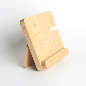 El Cargador Inalámbrico Tres en Uno Bamboo de 15w es Adecuado para la Carga Inalámbrica de Teléfonos Móviles, Auriculares y Relojes - Product Image 3
