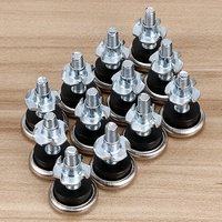 Pieds de meubles avec écrous en T, niveleurs réglables avec écrous en T, filetage M6 |   Pieds de nivellement, à visser, pour bureaux/chaises