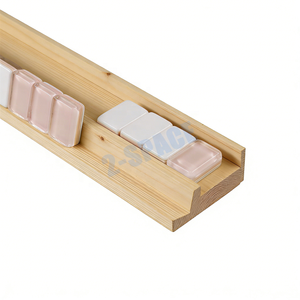 Support de Mahjong en <span class=keywords><strong>bois</strong></span> MALADA 20 pouces, en <span class=keywords><strong>bois</strong></span> naturel américain, avec poussoir - Product Image 2