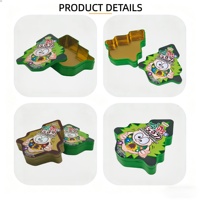 Boîte en métal personnalisée carrée brillante pour chocolats et bonbons, édition limitée saisonnière, emballage cadeau de qualité alimentaire pour lait et pain
