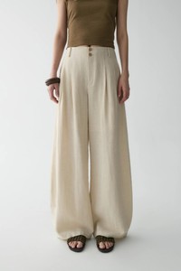 <span class=keywords><strong>Pantaloni</strong></span> da Lavoro Minimalisti da Donna, Gamba Larga con Pieghe, in <span class=keywords><strong>Misto</strong></span> <span class=keywords><strong>Lino</strong></span> Traspirante e Sostenibile, Eleganti <span class=keywords><strong>Pantaloni</strong></span> da Spiaggia - Product Image 5