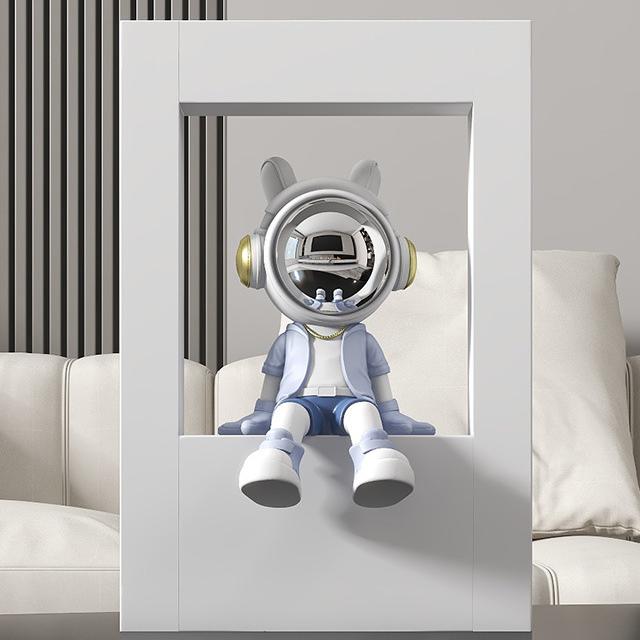 FKD6354V Light Blue Sitting Posture Wish Astronaut Ornament