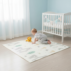 Tapis de jeu pour bébé, épais, antidérapant, en mousse XPE, non toxique, imperméable, pour le temps sur le ventre et les activités de bébé - Product Image 4