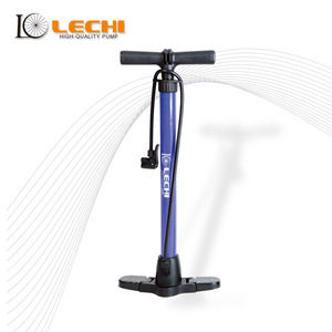 Bomba de Aire de Alta Presión Lechi, de Pie, 160 psi, Manual, para Bicicleta, Naranja y Gris - Product Image 3