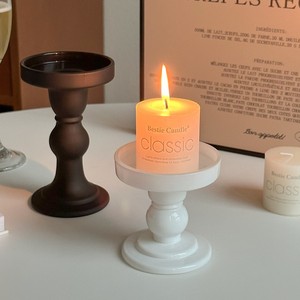 Porte-bougie <span class=keywords><strong>en</strong></span> <span class=keywords><strong>verre</strong></span> vintage français <span class=keywords><strong>en</strong></span> forme de colonne romaine, pulvérisation givrée, centre de table de mariage, accessoire de photographie, décoration de table de café, Pâques - Product Image 3