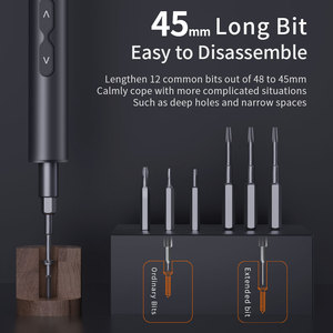 Nouveauté : <span class=keywords><strong>Tournevis</strong></span> électrique de type pistolet 51 en 1, portable, rechargeable, avec jeu de embouts, outils de réparation ménagers - Product Image 3