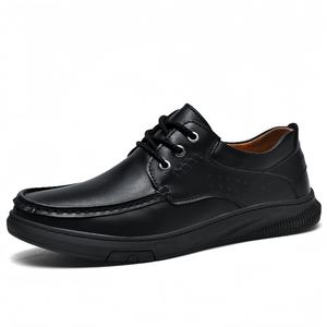 Chaussures <span class=keywords><strong>bateau</strong></span> habillées et décontractées en cuir véritable pour hommes, faites à la main, confortables pour le travail de bureau - Product Image 6
