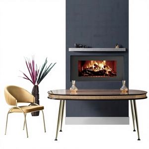 Mesa de Comedor Redonda Moderna Rosse de Mármol con Patas de Acero Inoxidable, Diseño Extensible, Capacidad para 6 Personas, Origen Turquía, Muebles para el Hogar - Product Image 1