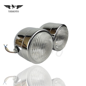YHMOTO Faro Delantero Doble Redondo H4, Piezas para Motocicletas Todoterreno Honda, Suzuki, Yamaha XT WR450F DR RM - Product Image 2
