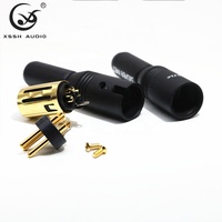 Adaptateur de câble équilibré XLR YIVO XSSH Audio HIFI sans soudure, connecteur mâle-femelle plaqué or, mini-casque microphone 3 broches
