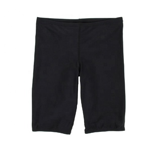 กางเกงว่ายน้ำผู้ชาย,กางเกงว่ายน้ำผ้าโพลีเอสเตอร์สแปนเด็กซ์แบบกำหนดเองสำหรับฤดูร้อนกางเกงชายหาดผู้ชายสีดำล้วน - Product Image 2