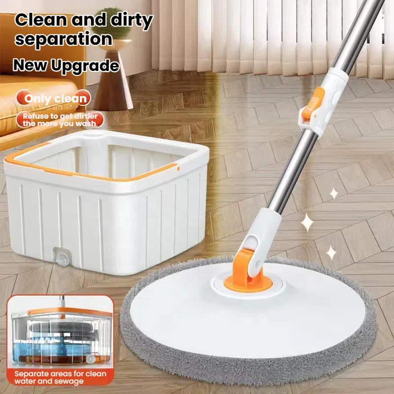 Self Wringing Dirty and Clean Water Mop