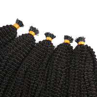 Extensions de cheveux brésiliens humains 100% vierges, cheveux crépus bouclés, Afro, i-tip, microlink, Extensions de cheveux humains, 3C, pour femmes, nouvelle collection