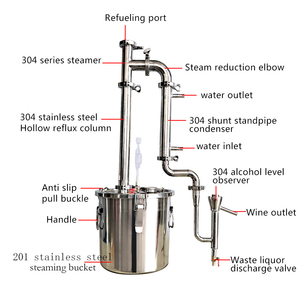 Distillateur d'alcool <span class=keywords><strong>en</strong></span> acier inoxydable <span class=keywords><strong>50l</strong></span>, grille-pain domestique, distillateur de brandy de fraise - Product Image 2