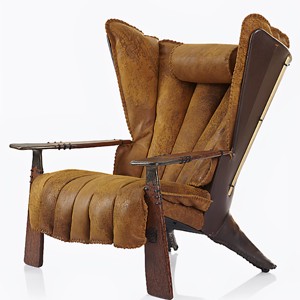 Sedia da Prete in Stile <span class=keywords><strong>Etnico</strong></span> Palm Mutas, Arredamento Artistico Antico di Lusso per Soggiorno di Villa, Sedia del Capo Tribale di Lusso Selvaggio per Cigar Bar e Club - Product Image 3