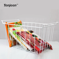 Grands paniers rectangulaires en fil de fer pour réfrigérateur, paniers suspendus en métal pour cuisine et congélateur commercial