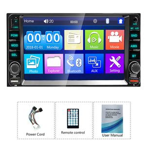 Reproductor MP5 de 2 Din de 7 pulgadas, reproductor Multimedia estéreo para coche para Toyota <span class=keywords><strong>Corolla</strong></span> Dashboard, reproductor de Radio automático, ajuste personalizado, sistema de Audio de doble Din - Product Image 4
