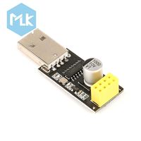 Adaptador Programador MLK ESP01 USB a ESP8266, Módulo de Desarrollo Wifi para Móviles y Computadoras, Módulo de Placa de Desarrollo Inalámbrico UART GPIO0