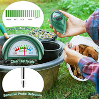 Testeur d'humidité du sol d'intérieur en métal pour jardinage domestique Type de thermomètre à cadran pour plantes Aucune pile requise