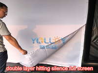 Simulador de Golf inflable, carpa de entrenamiento con Panel frontal y suelo
