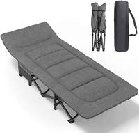 Lit Pliant DrunkenXp Premium avec Matelas en Mousse à Mémoire de Forme Luxueuse, Parfait pour Invités ou Camping