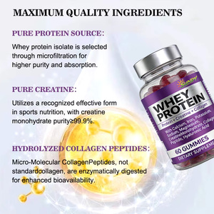Gummies de collagène de lactosérum OEM/ODM, supplément à base de plantes 500mg, <span class=keywords><strong>pour</strong></span> l'éclaircissement de <span class=keywords><strong>la</strong></span> peau et <span class=keywords><strong>la</strong></span> <span class=keywords><strong>santé</strong></span> anti-âge, avec vitamine C - Product Image 2