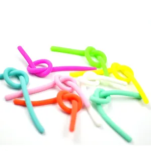 TPR colori personalizzati elasticizzati spaghetti tipo giocattoli per bambini che vendono prodotti caldi