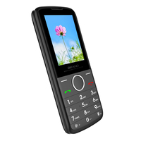 Téléphone 4G débloqué à double SIM pas cher de 2,4 pouces avec un design fin