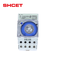 Relay Timer Mekanik SUL181h Pabrik OEM dengan Pengaturan Waktu 30 Menit 24 Jam AC 110V 240V 16A Tipe Rel Din Harga Dari SHCET