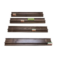 Support de Mahjong Classique en Noyer avec Poussoirs – Porte-Tuiles Premium pour Accessoires de Jeu de Société Familial