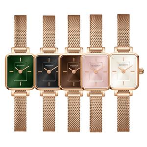 Montre élégante pour femmes, acier inoxydable, cadran carré classique, bracelet, mouvement Miyota, montre à quartz, personnalisez votre marque - Product Image 2