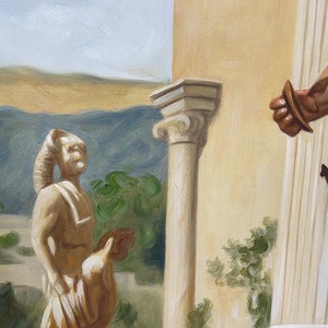 Chất lượng cao 100% handmade <span class=keywords><strong>canvas</strong></span> sơn dầu tùy chỉnh chân dung tường nghệ thuật tác phẩm nghệ thuật in cho trang trí nội thất - Product Image 6