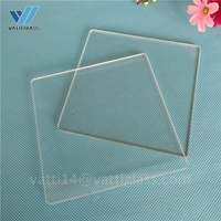 Verre borosilicate transparent personnalisé 1mm verre trempé