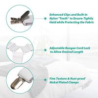 Sangles pour porte-draps de lit Supports de draps de lit Attaches élastiques réglables Supports de draps de lit pour un drap anti-rides
