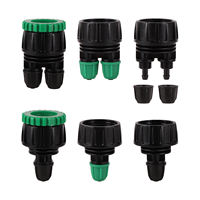 Adaptateur de robinet de jardin 1/2 3/4 pouce femelle vers raccord de tuyau 4 mm pour micro-irrigation