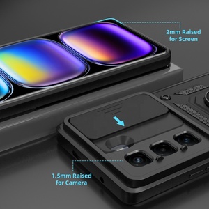 Push Window Telefon Smartphone Cover 360 Ring Handy hülle für <span class=keywords><strong>Infinix</strong></span> Hot 50 Pro 4G Note 40 5G Zero 30 GT 20 Plus - Product Image 6