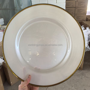 ชุดจานแก้วพอร์ซเลนสำหรับงานเลี้ยงอาหารค่ำขอบทองสำหรับงานแต่งงาน - Product Image 2