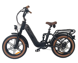Bicicleta Eléctrica de Paso Bajo con Batería de Litio de 48V20AH, Neumático Grueso de 20 Pulgadas, Motor de Cubo Trasero de 7 Velocidades - Product Image 2